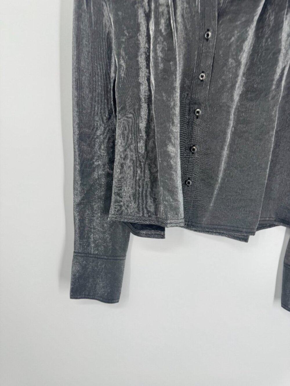 Anthropologie Pilcro Liquid Shine Buttondown Shirt Size S NWT - Picture 5 of 14
